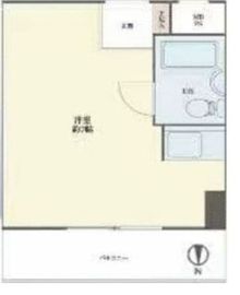 サンパーク東京銀座 7階 間取り図