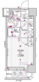 ガーラ・ステージ横濱関内 7階 間取り図