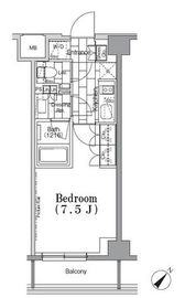 ONE ROOF FLAT TSUKISHIMA (ワンルーフフラット月島) 205 間取り図