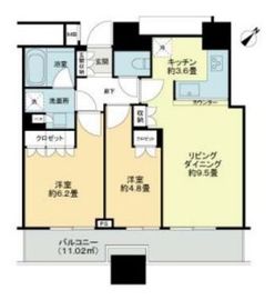 ステーションプラザタワー 30階 間取り図