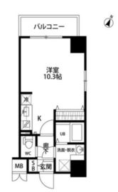 ルクレ池袋 504 間取り図