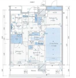 ブランズタワー豊洲 17階 間取り図