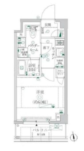 クレイシア横浜ヴェール 1階 間取り図