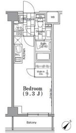 ONE ROOF FLAT TSUKISHIMA (ワンルーフフラット月島) 406 間取り図