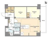 オアーゼ日暮里レジデンス 1008 間取り図