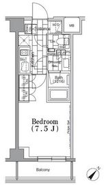 ONE ROOF FLAT TSUKISHIMA (ワンルーフフラット月島) 208 間取り図