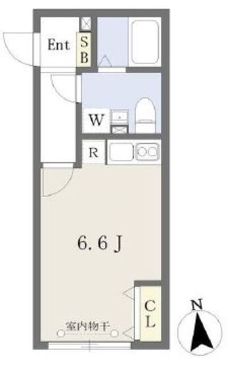 プラティーク文京護国寺 401 間取り図