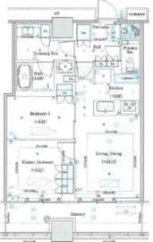 WORLD TOWER RESIDENCE 23階 間取り図