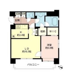 ファミール西麻布ベルファース 8階 間取り図