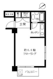 パシフィックパレス赤坂 5階 間取り図