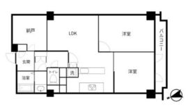 麻布狸穴ナショナルコート 2階 間取り図
