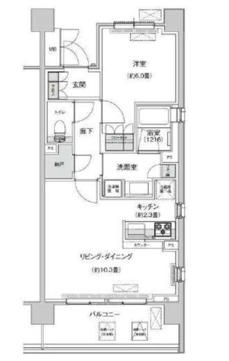 リージア経堂テラスガーデン 814 間取り図