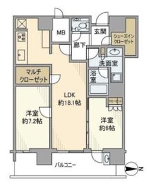 パークシティ武蔵小杉ステーションフォレストタワー 24階 間取り図
