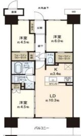 ヴェレーナ綾瀬 4階 間取り図