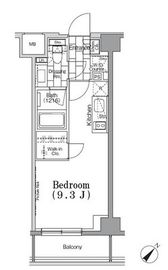 ONE ROOF FLAT TSUKISHIMA (ワンルーフフラット月島) 303 間取り図