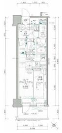 デュオステージ関内Ⅱ 11階 間取り図