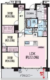 Nisshin Grandpalace茅ヶ崎東海岸 (ニッシングランパレス茅ヶ崎東海岸) 3階 間取り図