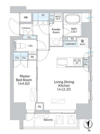 パークホームズ本郷三丁目 8階 間取り図