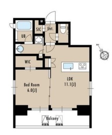 アルティザ五反田 1202 間取り図