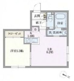 グローリオシェルト志村坂上 306 間取り図