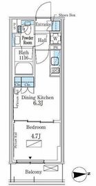 パークアクシス新宿百人町 244 間取り図