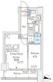 ロイヤルパークス赤羽サウス 602 間取り図