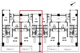 マーレ磯子 702 間取り図