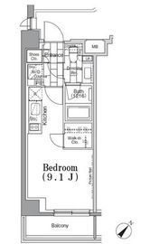 ONE ROOF FLAT TSUKISHIMA (ワンルーフフラット月島) 410 間取り図