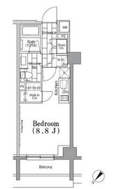 ONE ROOF FLAT TSUKISHIMA (ワンルーフフラット月島) 317 間取り図