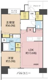 ジオ四谷荒木町 12階 間取り図