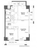 プラウドフラット鶴見Ⅰ 609 間取り図
