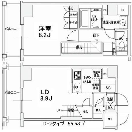 エスティメゾン王子 1505 間取り図