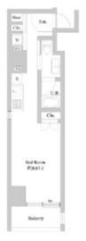 ミリアレジデンス北新宿 504 間取り図