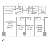ニチレイ東銀座レジデンス 2002 間取り図