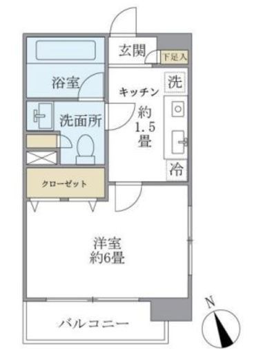 エコロジー白山レジデンス 804 間取り図
