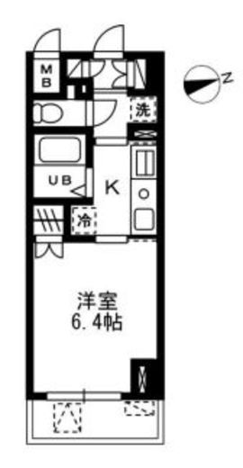 ウィスティリア高津 510 間取り図