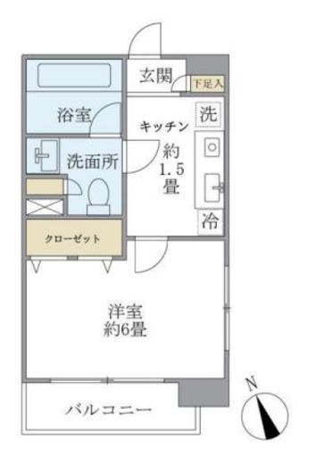 エコロジー白山レジデンス 504 間取り図
