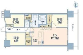 グレーシア湘南藤沢テラス 9階 間取り図