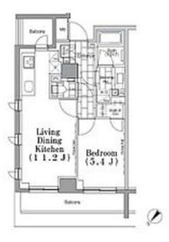 ONE ROOF FLAT TSUKISHIMA (ワンルーフフラット月島) 218 間取り図