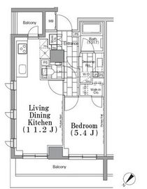 ONE ROOF FLAT TSUKISHIMA (ワンルーフフラット月島) 318 間取り図