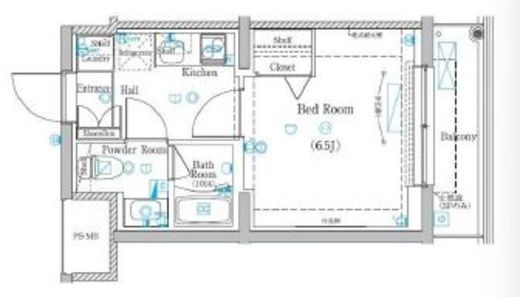 ラフィスタ元町Ⅱ 311 間取り図