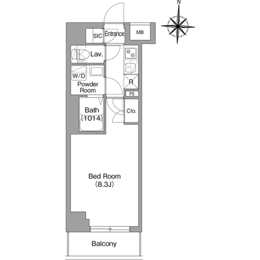 BPRレジデンス大島 604 間取り図