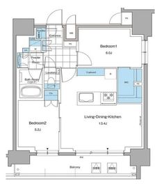 ルフォンプログレ本郷三丁目 1002 間取り図