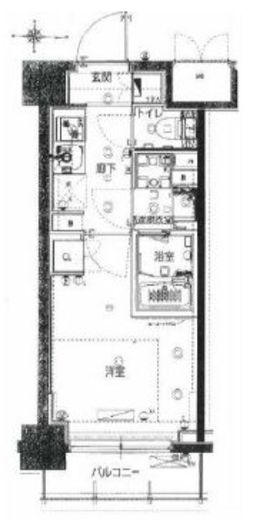 ハーモニーレジデンス武蔵小杉#002 1階 間取り図