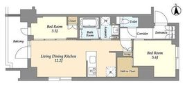 ジオエント上野稲荷町 301 間取り図