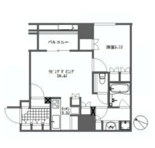 ザ・神宮前レジデンス 7階 間取り図