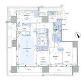 HARUMI FLAG SEA VILLAGE (晴海フラッグ シーヴィレッジ) 8階 間取り図