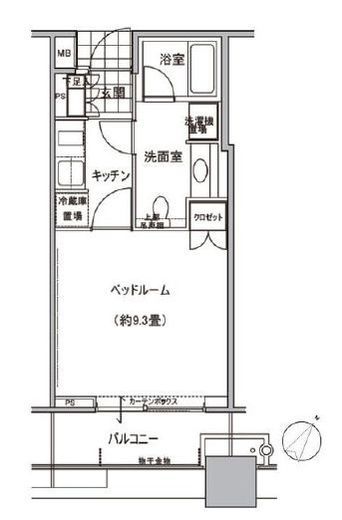 ステーションガーデンタワー 11階 間取り図