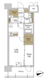 RJRプレシア川口 708 間取り図