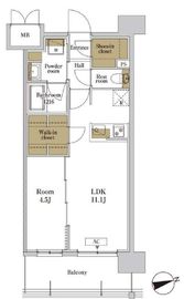 RJRプレシア川口 409 間取り図